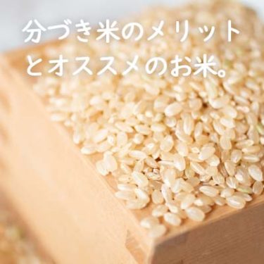 分づき米は健康に良い！食べるメリットをご紹介！