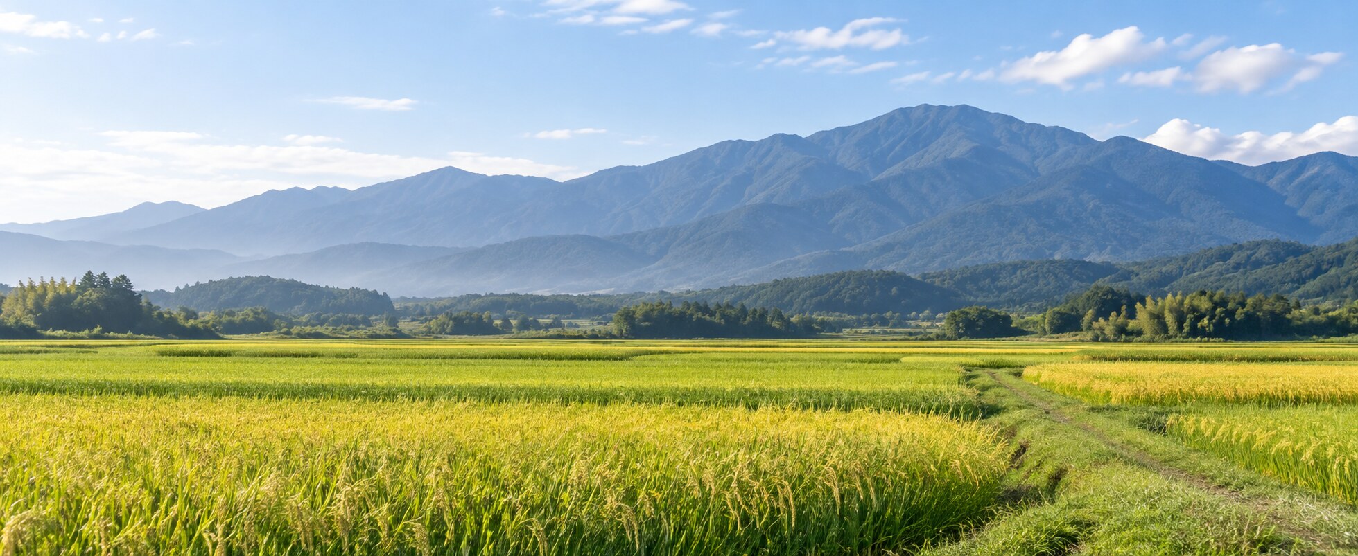 滋賀県の田園をイメージした風景