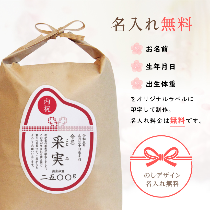 ご家族へ贈る出生体重米